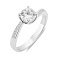 Серебряное кольцо для помолвки с фианитами (арт. 7501/8351) – изображение 1