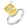Серебряное кольцо с крупным фианитом (арт. 7501/2184874цж) – изображение 2