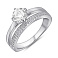 Серебряное кольцо с фианитами (арт. 7501/8179) – изображение 1