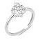 Каблучка з білого золота з діамантами (арт. К011081010б) – зображення 2