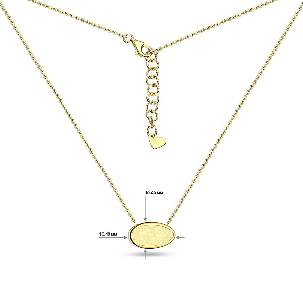 Золотое колье Diva (арт. 351528ж) – изображение 5