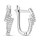 Серьги из белого золота с бриллиантами (арт. С011977010б) – изображение 1