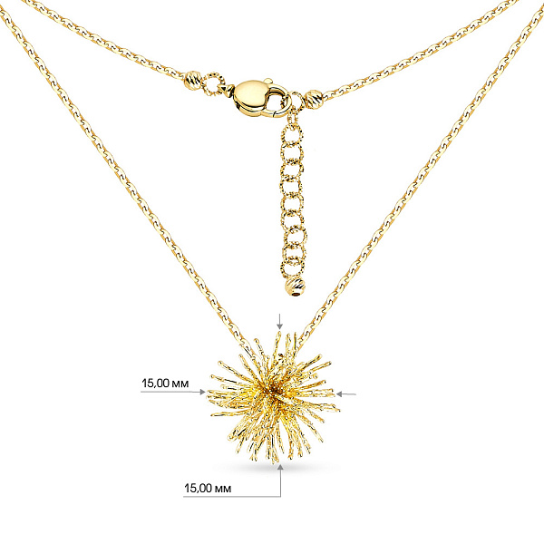 Золотое колье Francelli (арт. 351538ж) – изображение 5