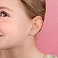 Золотые серьги Бабочки с фианитами для детей (арт. 110189) – изображение 2