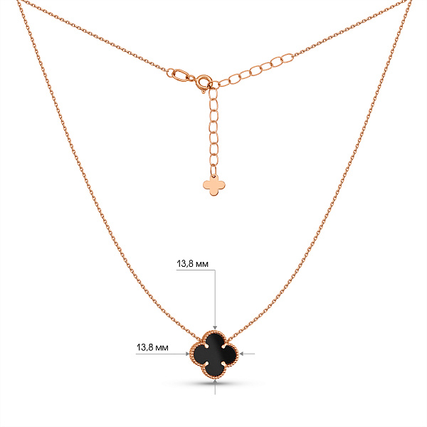 Золотое колье с ониксом (арт. 361496/12о) – изображение 6
