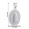 Серебряная ладанка Дева Мария с фианитами (арт. 7517/4832) – изображение 2