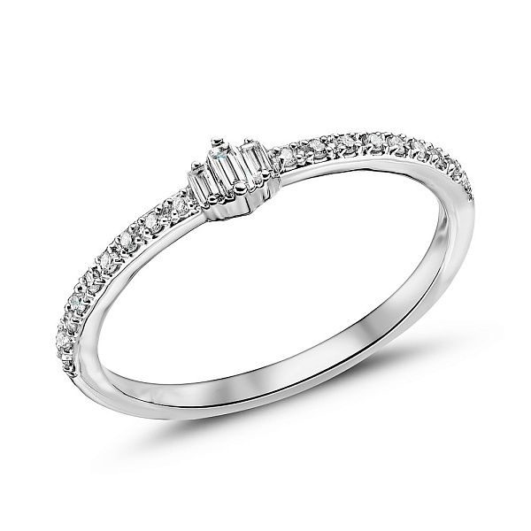 Кольцо из белого золота с бриллиантами (арт. К341359015б) – изображение 1
