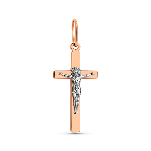 Золотой католический крестик (арт. 501736/17) – изображение 1