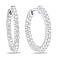 Серебряные серьги-кольца с фианитами (арт. 7502/10434/20) – изображение 1
