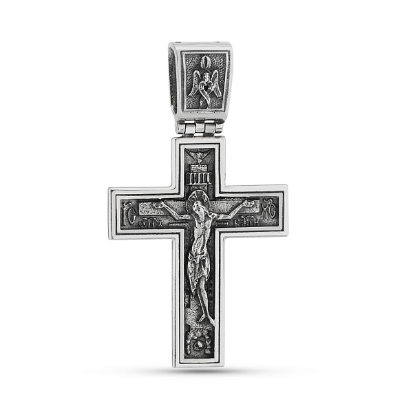 Срібний хрест з розп'яттям (арт. 7904/274пю) – зображення 1