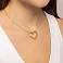 Золотое колье Сердце Francelli (арт. 352902ж) – изображение 3