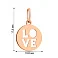 Подвес Love из красного золота (арт. 440702) – изображение 3