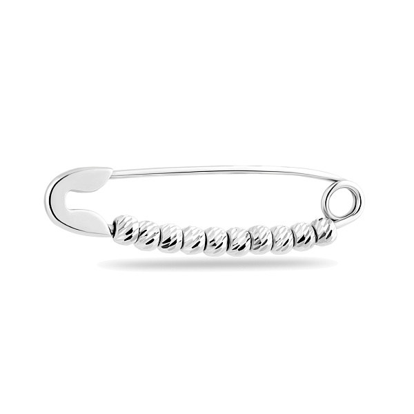 Серебряная булавка с шариками (арт. 7511/159) – изображение 1