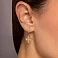 Серьги-подвески из желтого золота с фианитами (арт. 1091614ж) – изображение 3