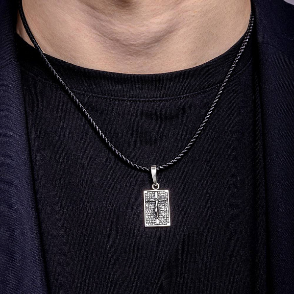 Серебряная ладанка с распятием (арт. 7917/600пп) – изображение 2