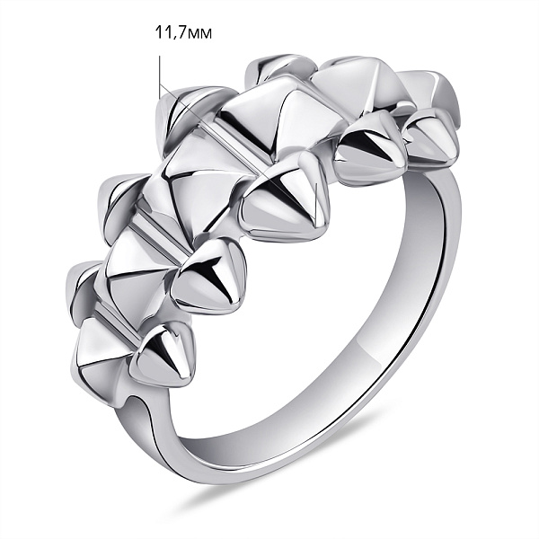 Серебряное кольцо без камней (арт. 7501/6459) – изображение 5