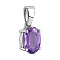 Серебряный кулон с крупным аметистом (арт. 7503/2140245А)