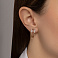Серьги из красного золота Булавки с фианитами (арт. 114600) – изображение 3