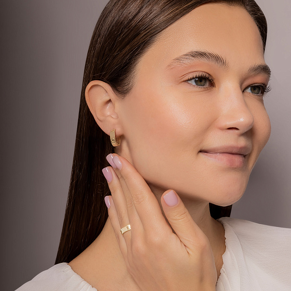 Кольцо из желтого золота без камней (арт. 156752/1ж) – изображение 3