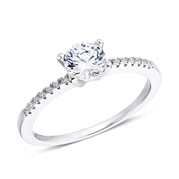 Серебряное кольцо с фианитами (арт. 7501/3826) – изображение 1
