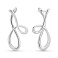 Серебряные серьги без камней (арт. 7502/9801) – изображение 1