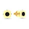 Золотые серьги с фианитами (арт. 1101100жч) – изображение 1