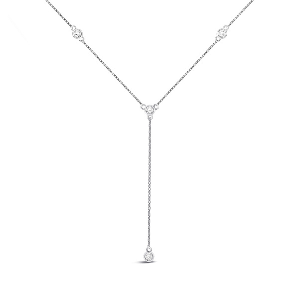 Серебряное колье с фианитами (арт. 7507/КЛ2Ф/824Ш-48) – изображение 1