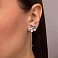Серьги из белого золота Francelli (арт. 1101133б) – изображение 2