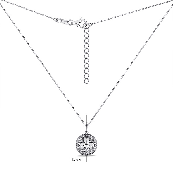 Серебряное колье с фианитами (арт. 7507/2125) – изображение 3