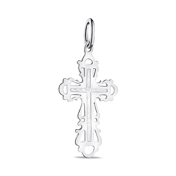 Серебряный крестик без камней (арт. 7503/999пю) – изображение 1