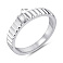 Серебряное кольцо с одним фианитом (арт. 7501/8312) – изображение 2