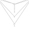 Серебряное колье с фианитом (арт. 7507/1613) – изображение 2