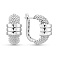 Серьги из белого золота (арт. 1092020б) – изображение 1
