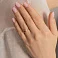 Кольцо из красного золота с одним бриллиантом (арт. К011247010) – изображение 2
