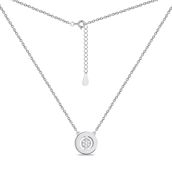 Серебряное колье с фианитами (арт. 7507/1756) – изображение 2