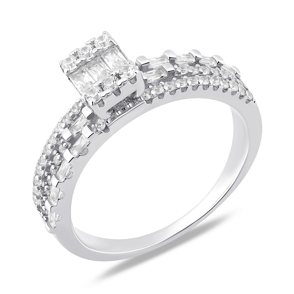 Серебряное кольцо с фианитами (арт. 7501/8508) – изображение 3