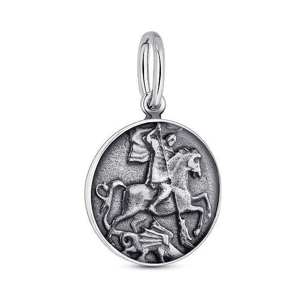 Серебряный кулон Георгий Победоносец (арт. 7903/0886.10) – изображение 1