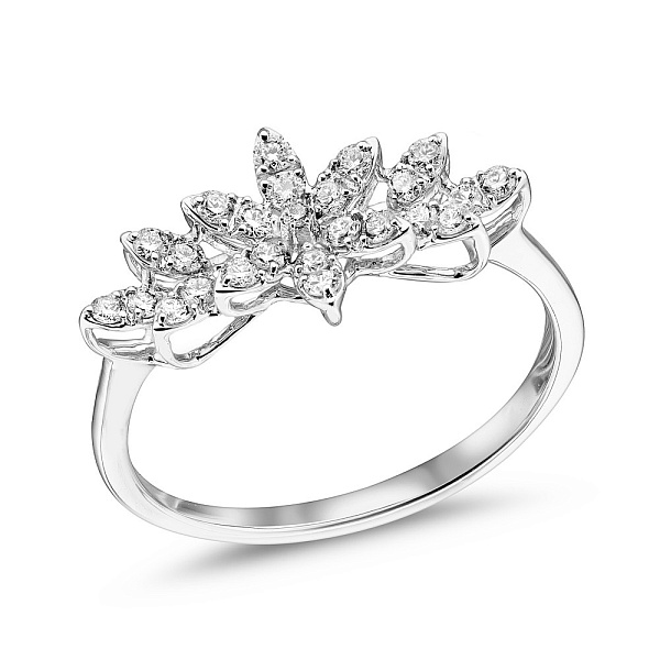Золотое кольцо с бриллиантами (арт. К341500030б) – изображение 1