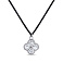 Серебряное колье с шелковым шнурком (арт. 7307/КЛ2Ф/902) – изображение 1