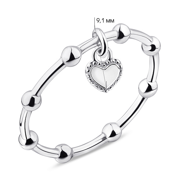 Серебряное кольцо без камней (арт. 7501/6278) – изображение 2
