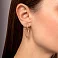 Серьги из красного золота без камней (арт. 111332) – изображение 2