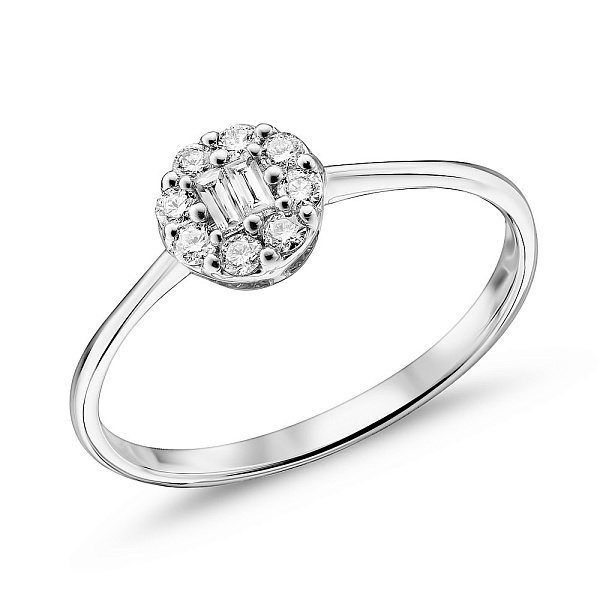 Золотое кольцо с бриллиантами (арт. К341398020б) – изображение 1