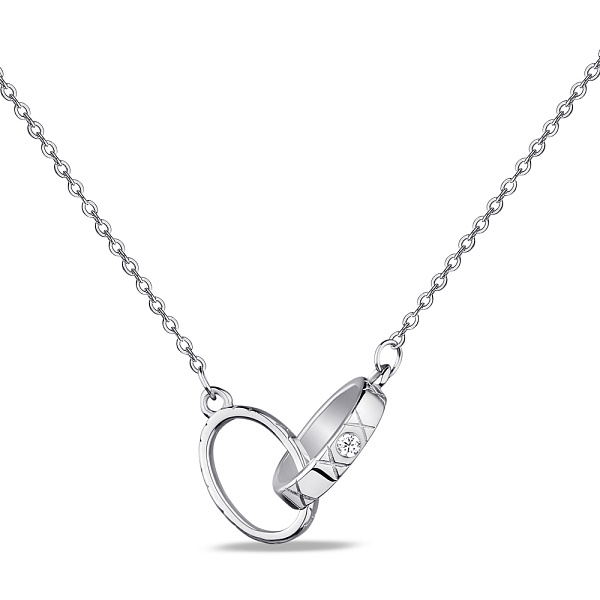 Серебряное колье Дерево жизни с фианитами (арт. 7507/1914) – изображение 1