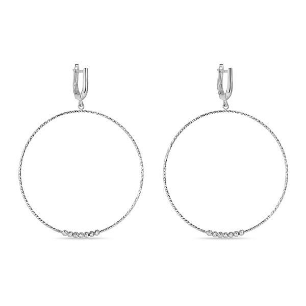 Сережки з білого золота (арт. 107869/50б) – зображення 1