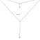 Серебряное колье с фианитами (арт. 7507/КЛ2Ф/824Ш-48) – изображение 3