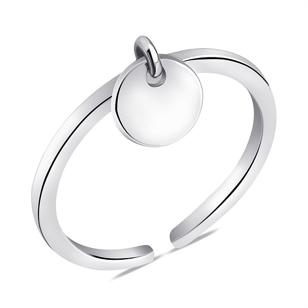 Фаланговое серебряное кольцо с подвеской (арт. 7501/К2/1041) – изображение 1
