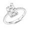 Серебряное кольцо с фианитами (арт. 7501/8577) – изображение 2