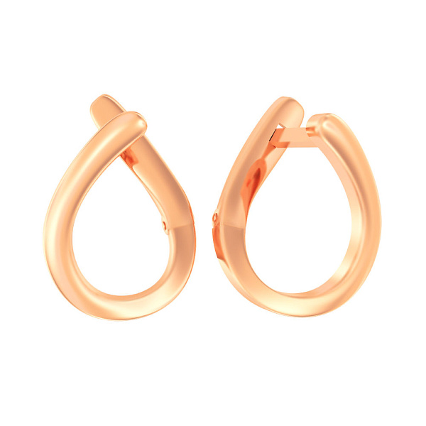 Сережки из красного золота (арт. 110683) – изображение 1
