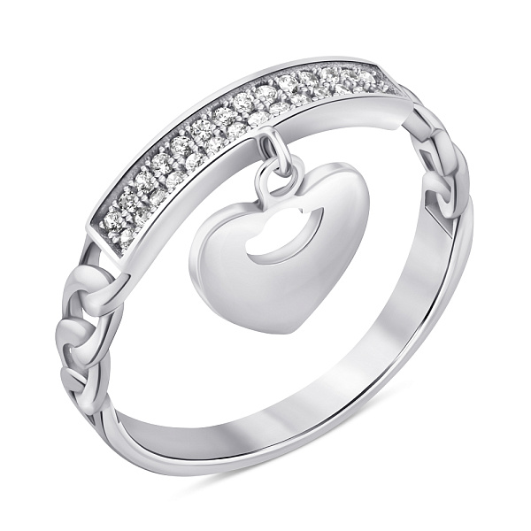 Серебряное кольцо с фианитами (арт. 7501/6759) – изображение 1