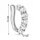 Серебряная серьга с дорожкой из фианитов (арт. 7502/10331я) – изображение 2